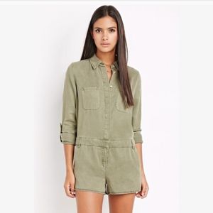 Khaki romper jumpsuit